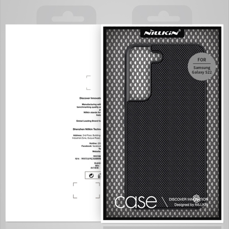 For Samsung Galaxy S22 5G NILLKIN 3D Textured Nylon Fiber TPU Phone Case(Black) For Samsung Galaxy S22 5G NILLKIN 3D Textured Nylon Fiber TPU Phone Case(Black)