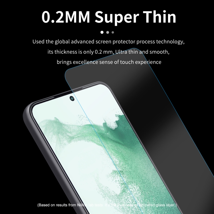 For Samsung Galaxy S22 5G NILLKIN H+PRO 0.2mm 9H 2.5D Explosion-proof Tempered Glass Film For Samsung Galaxy S22 5G NILLKIN H+PRO 0.2mm 9H 2.5D Explosion-proof Tempered Glass Film