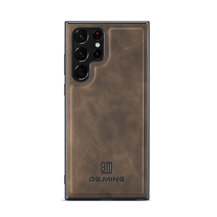 For Samsung Galaxy S22 Ultra 5G DG.MING M1 Series 3-Fold Multi Card Wallet Phone Case(Coffee) For Samsung Galaxy S22 Ultra 5G DG.MING M1 Series 3-Fold Multi Card Wallet Phone Case(Coffee)
