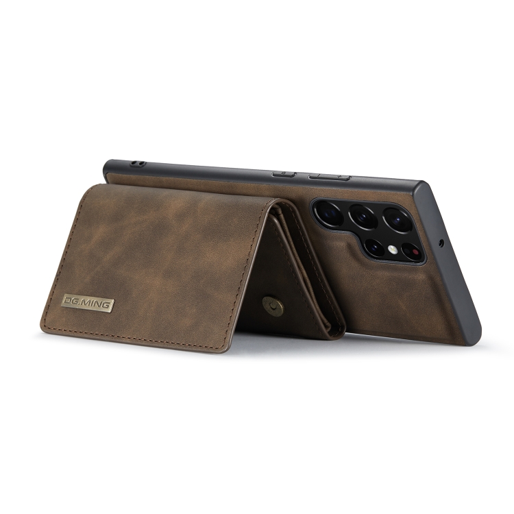 For Samsung Galaxy S22 Ultra 5G DG.MING M1 Series 3-Fold Multi Card Wallet Phone Case(Coffee) For Samsung Galaxy S22 Ultra 5G DG.MING M1 Series 3-Fold Multi Card Wallet Phone Case(Coffee)