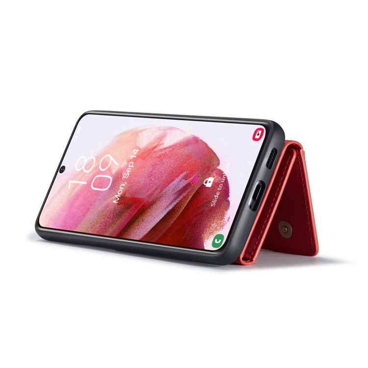 For Samsung Galaxy S22+ 5G DG.MING M2 Series 3-Fold Multi Card Bag Back Cover Phone Case(Red) For Samsung Galaxy S22+ 5G DG.MING M2 Series 3-Fold Multi Card Bag Back Cover Phone Case(Red)