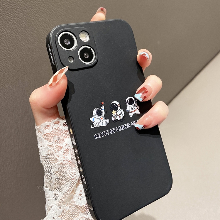 For iPhone 11 Pro Max Aerospace Pattern TPU Phone Case (Astronaut Buddy Black) For iPhone 11 Pro Max Aerospace Pattern TPU Phone Case (Astronaut Buddy Black)