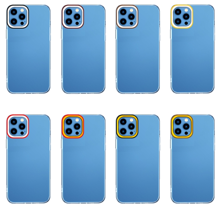 For iPhone 13 Pro Max Transparent Silicone Case (Black and White) For iPhone 13 Pro Max Transparent Silicone Case (Black and White)