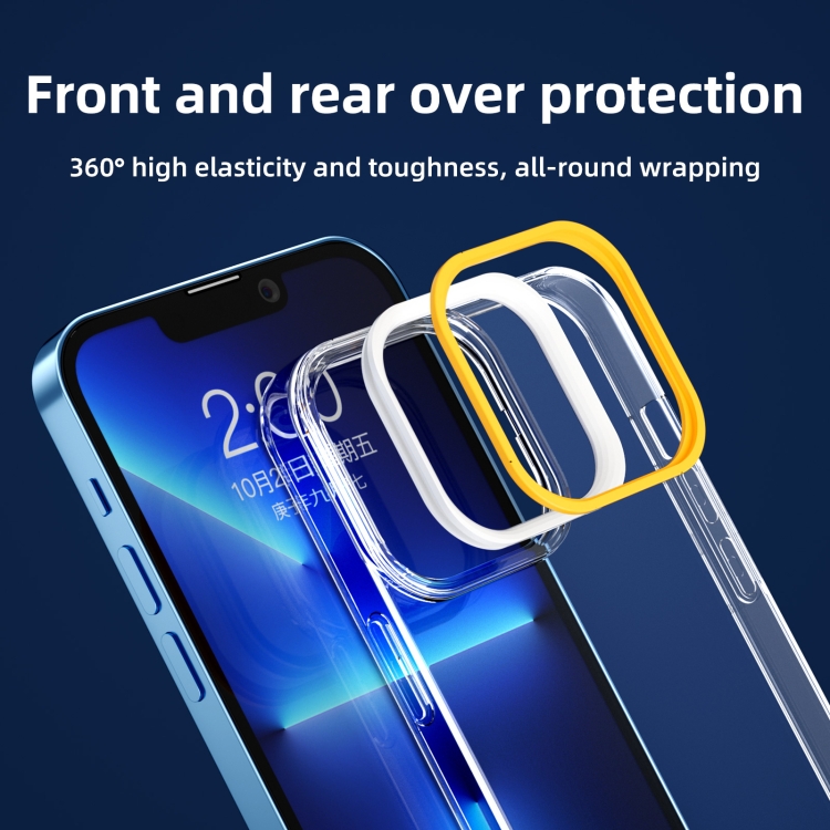For iPhone 11 Pro Transparent Silicone Case (Black and White) For iPhone 11 Pro Transparent Silicone Case (Black and White)