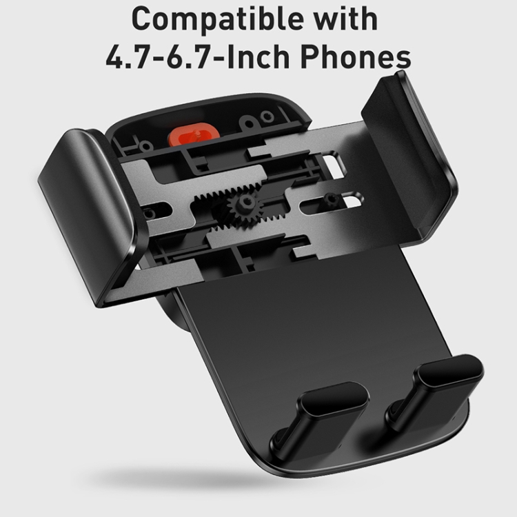 Baseus SUYK010001 Easy Control Pro Clamp Car Phone Holder, A Set Version(Black) Baseus SUYK010001 Easy Control Pro Clamp Car Phone Holder, A Set Version(Black)