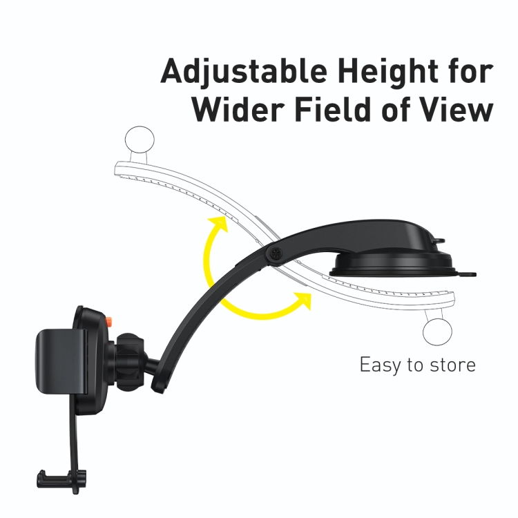 Baseus SUYK010001 Easy Control Pro Clamp Car Phone Holder, A Set Version(Black) Baseus SUYK010001 Easy Control Pro Clamp Car Phone Holder, A Set Version(Black)