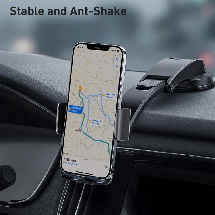 Baseus SUYK010001 Easy Control Pro Clamp Car Phone Holder, A Set Version(Black) Baseus SUYK010001 Easy Control Pro Clamp Car Phone Holder, A Set Version(Black)