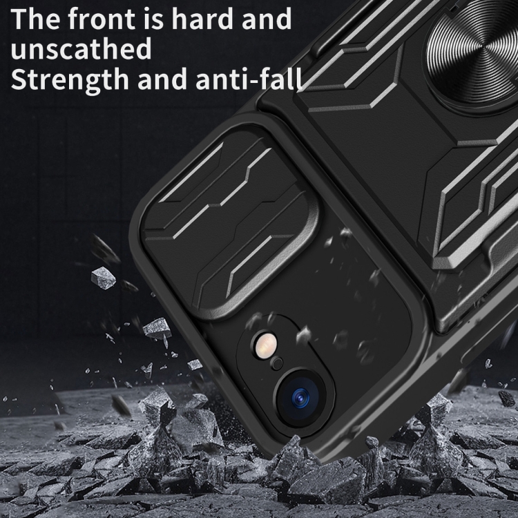 Sliding Camshield Card Phone Case For iPhone 7 / 8 / SE 2020(Black) - 2