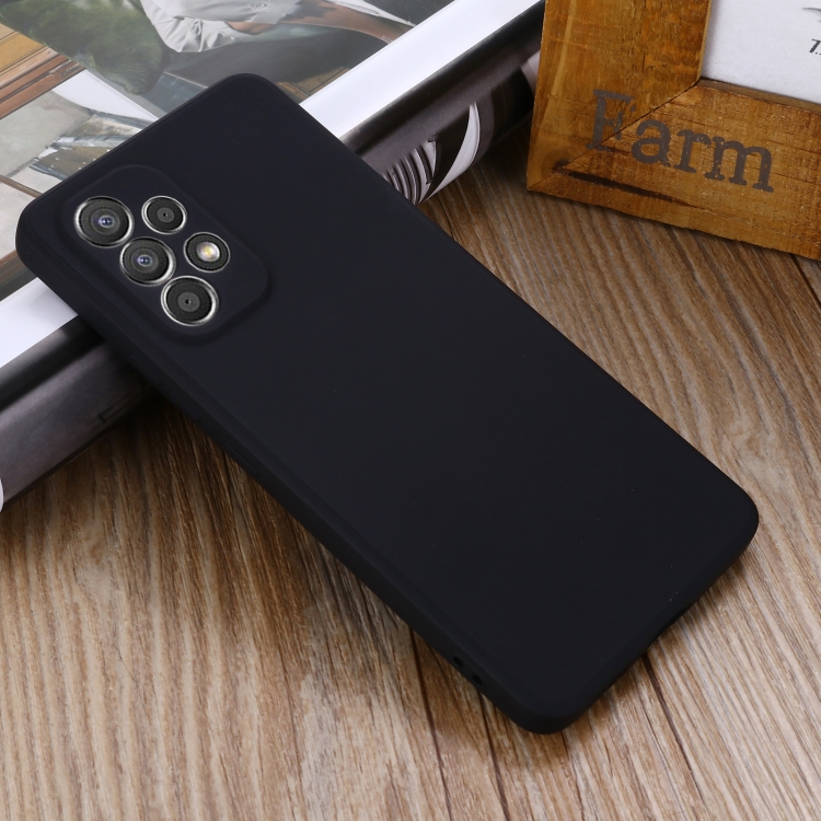 For Samsung Galaxy A53 5G Color Liquid Silicone Phone Case(Black) - 6
