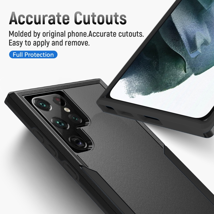 For Samsung Galaxy S22 Ultra 5G Pioneer Armor Heavy Duty PC + TPU Phone Case(Black) For Samsung Galaxy S22 Ultra 5G Pioneer Armor Heavy Duty PC + TPU Phone Case(Black)