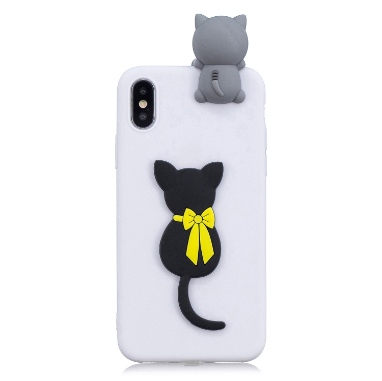For iPhone XR 3D Cartoon Pattern Shockproof TPU Protective Case