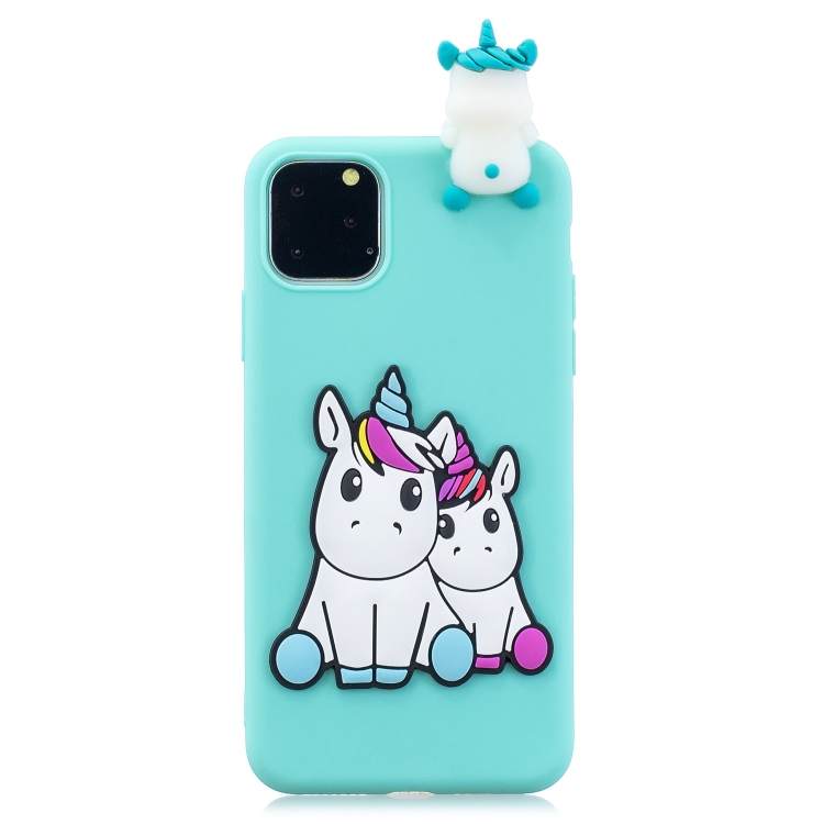 For iPhone 11 Pro 3D Cartoon Pattern Shockproof TPU Protective Case(Couple Unicorn) For iPhone 11 Pro 3D Cartoon Pattern Shockproof TPU Protective Case(Couple Unicorn)