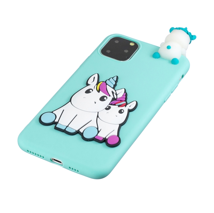 For iPhone 11 Pro 3D Cartoon Pattern Shockproof TPU Protective Case(Couple Unicorn) For iPhone 11 Pro 3D Cartoon Pattern Shockproof TPU Protective Case(Couple Unicorn)