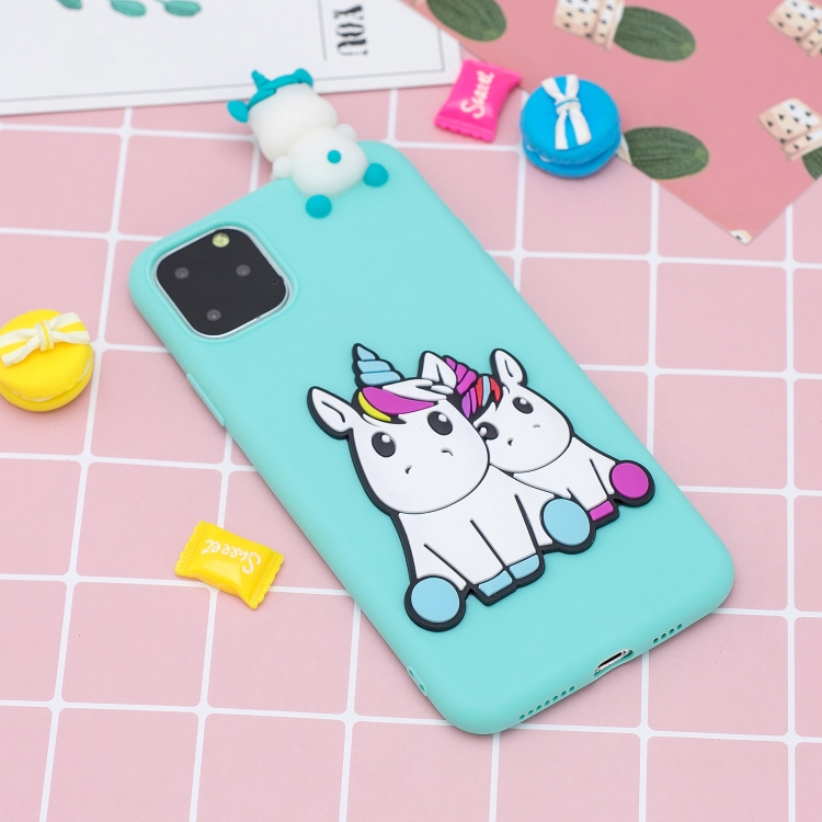 For iPhone 11 Pro 3D Cartoon Pattern Shockproof TPU Protective Case(Couple Unicorn) For iPhone 11 Pro 3D Cartoon Pattern Shockproof TPU Protective Case(Couple Unicorn)