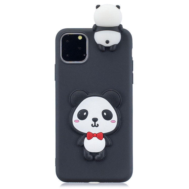 For iPhone 11 Pro Max 3D Cartoon Pattern Shockproof TPU Protective Case(Red Bow Panda) For iPhone 11 Pro Max 3D Cartoon Pattern Shockproof TPU Protective Case(Red Bow Panda)