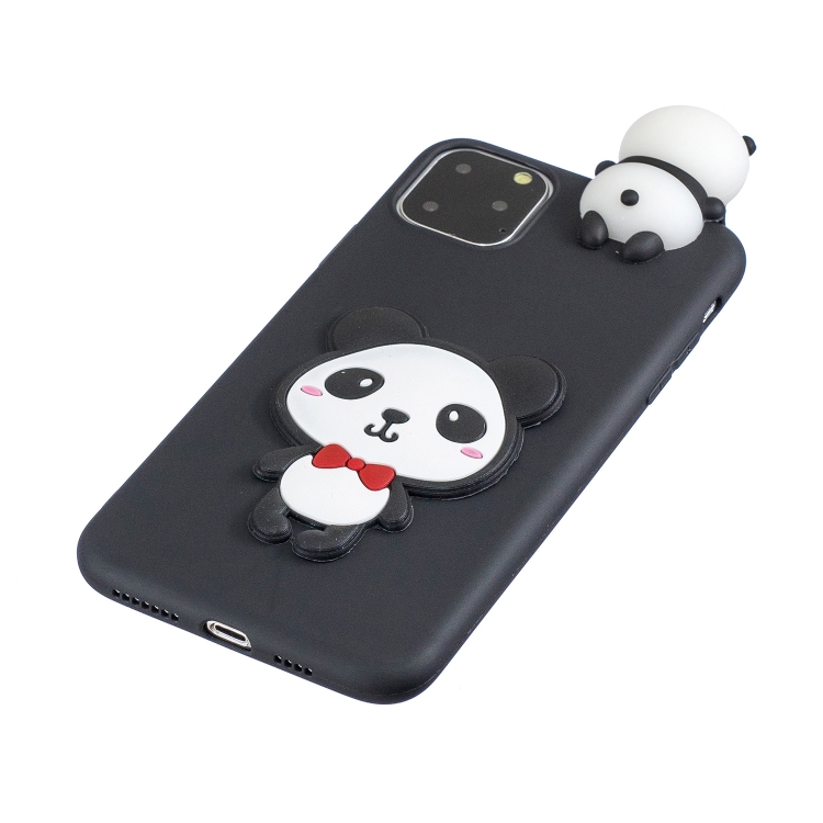 For iPhone 11 Pro Max 3D Cartoon Pattern Shockproof TPU Protective Case(Red Bow Panda) For iPhone 11 Pro Max 3D Cartoon Pattern Shockproof TPU Protective Case(Red Bow Panda)