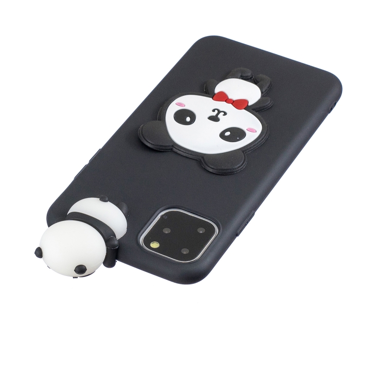 For iPhone 11 Pro Max 3D Cartoon Pattern Shockproof TPU Protective Case(Red Bow Panda) For iPhone 11 Pro Max 3D Cartoon Pattern Shockproof TPU Protective Case(Red Bow Panda)