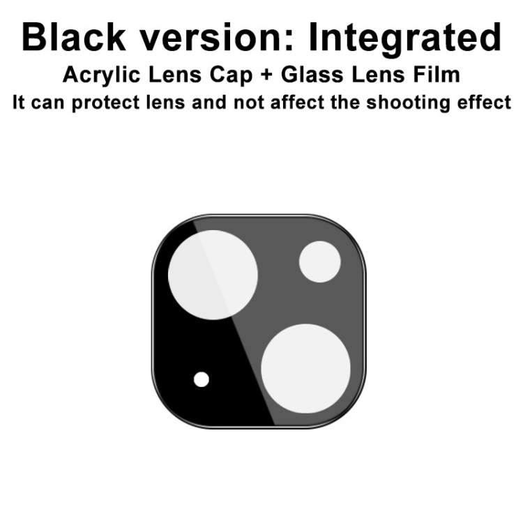 For iPhone 13 / 13 mini imak Integrated Rear Camera Lens Tempered Glass Film with Lens Cap Black Version For iPhone 13 / 13 mini imak Integrated Rear Camera Lens Tempered Glass Film with Lens Cap Black Version