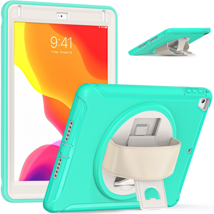 360 Degree Rotation PC + TPU Tablet Case For iPad 9.7 2018 / 2017(Mint Green) 360 Degree Rotation PC + TPU Tablet Case For iPad 9.7 2018 / 2017(Mint Green)