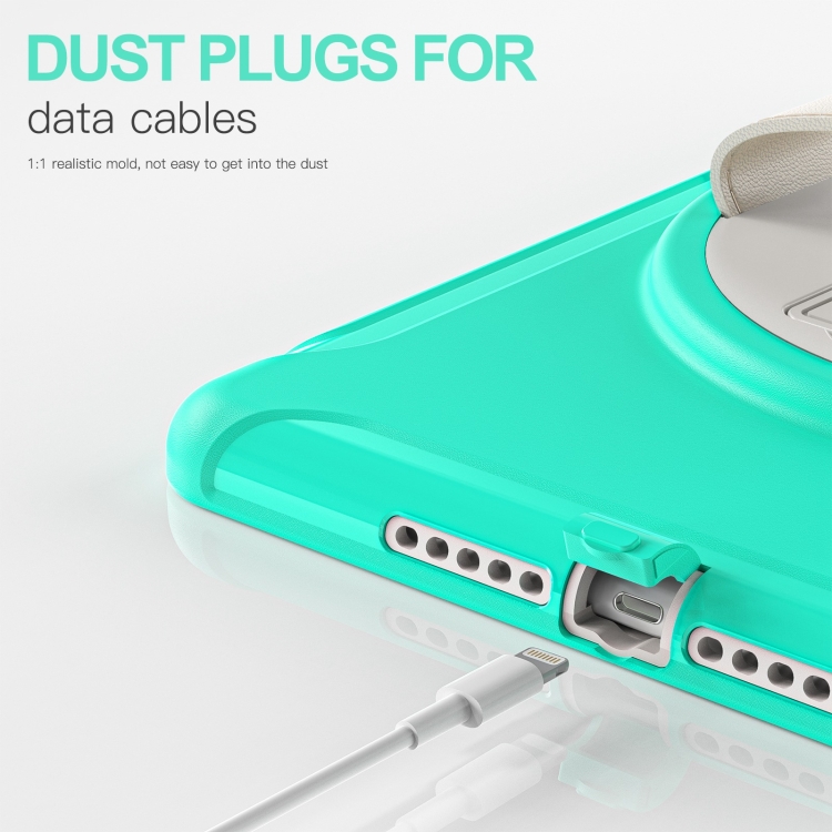 360 Degree Rotation PC + TPU Tablet Case For iPad 9.7 2018 / 2017(Mint Green) 360 Degree Rotation PC + TPU Tablet Case For iPad 9.7 2018 / 2017(Mint Green)