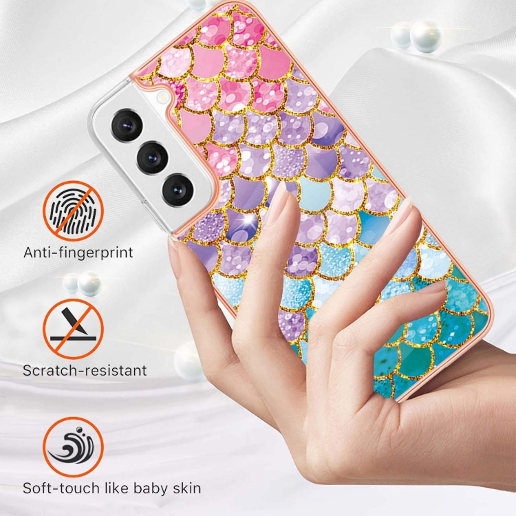 For Samsung Galaxy S22 5G Electroplating IMD TPU Phone Case(Colorful Scales) For Samsung Galaxy S22 5G Electroplating IMD TPU Phone Case(Colorful Scales)