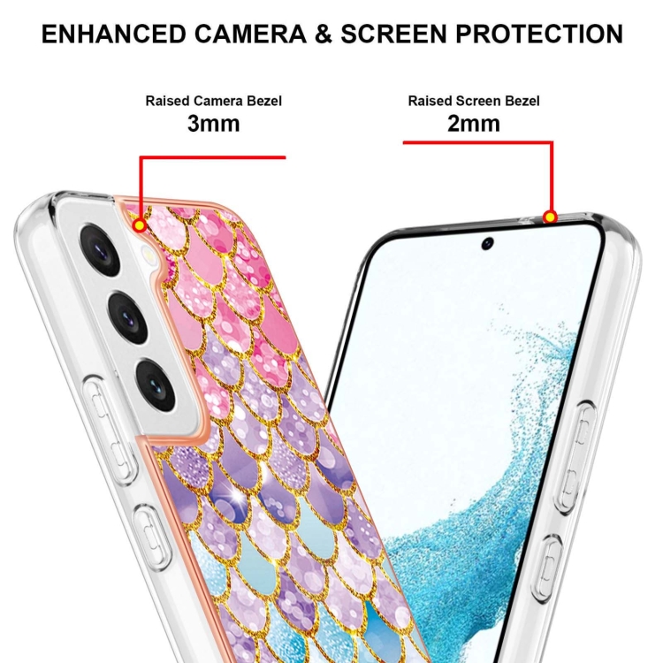 For Samsung Galaxy S22 5G Electroplating IMD TPU Phone Case(Colorful Scales) For Samsung Galaxy S22 5G Electroplating IMD TPU Phone Case(Colorful Scales)