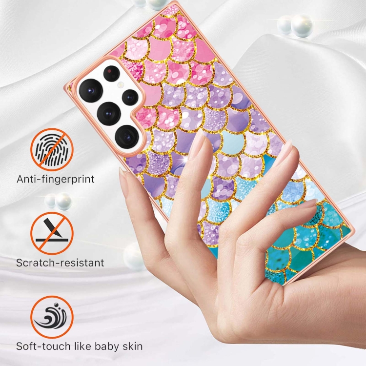 For Samsung Galaxy S22 Ultra 5G Electroplating IMD TPU Phone Case(Colorful Scales) For Samsung Galaxy S22 Ultra 5G Electroplating IMD TPU Phone Case(Colorful Scales)