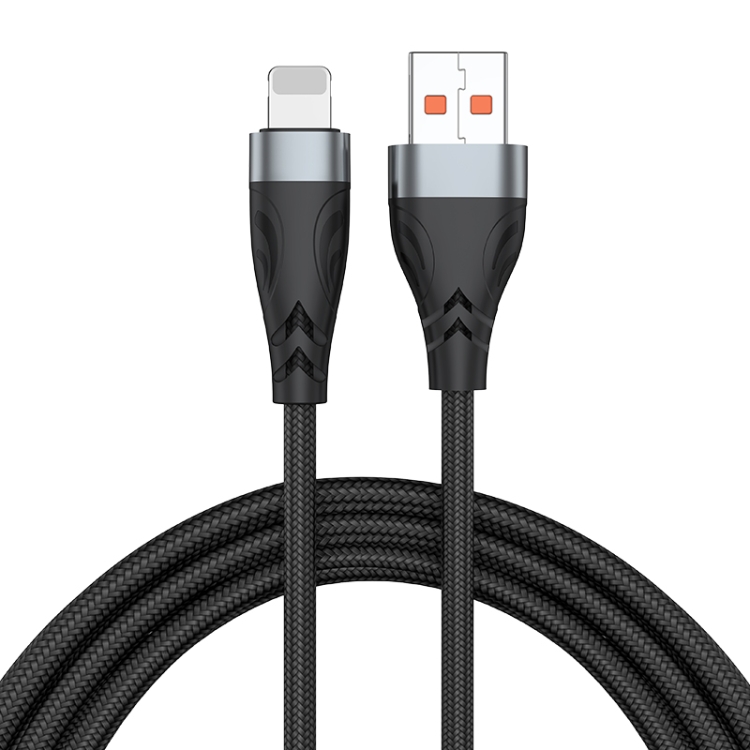 ADC-008 13W 2.6A USB to 8 Pin Fast Charge Data Cable, Cable Length:2m(Black Grey) ADC-008 13W 2.6A USB to 8 Pin Fast Charge Data Cable, Cable Length:2m(Black Grey)