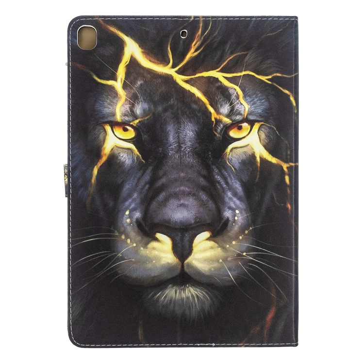 For iPad 10.2 / 10.5 inch Colored Drawing Pattern Horizontal Flip Leather Case with Holder & Card Slots & Wallet(Lion) For iPad 10.2 / 10.5 inch Colored Drawing Pattern Horizontal Flip Leather Case with Holder & Card Slots & Wallet(Lion)