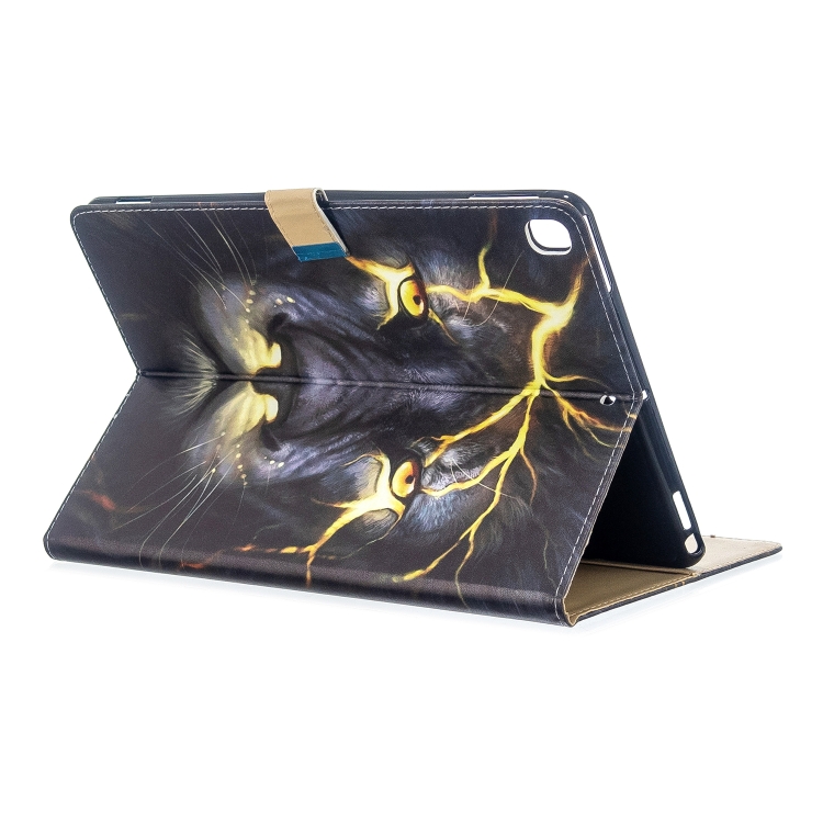 For iPad 10.2 / 10.5 inch Colored Drawing Pattern Horizontal Flip Leather Case with Holder & Card Slots & Wallet(Lion) For iPad 10.2 / 10.5 inch Colored Drawing Pattern Horizontal Flip Leather Case with Holder & Card Slots & Wallet(Lion)