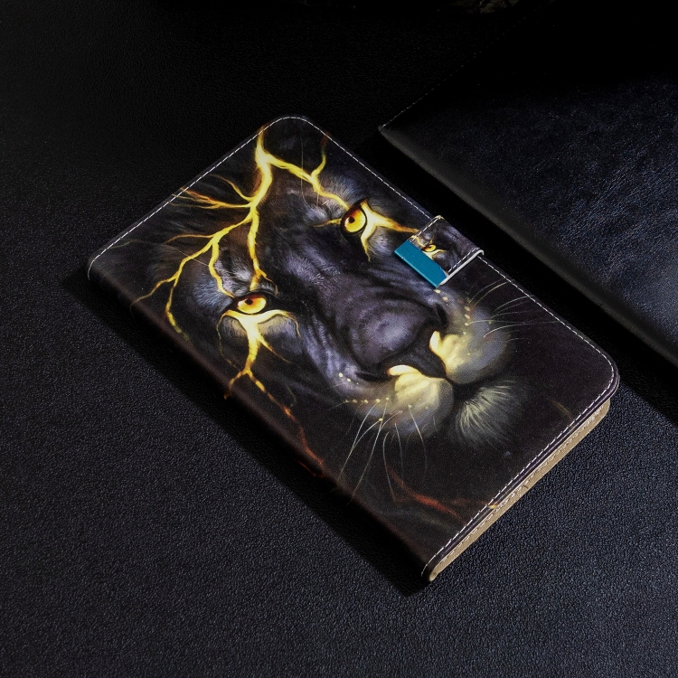 For iPad 10.2 / 10.5 inch Colored Drawing Pattern Horizontal Flip Leather Case with Holder & Card Slots & Wallet(Lion) For iPad 10.2 / 10.5 inch Colored Drawing Pattern Horizontal Flip Leather Case with Holder & Card Slots & Wallet(Lion)
