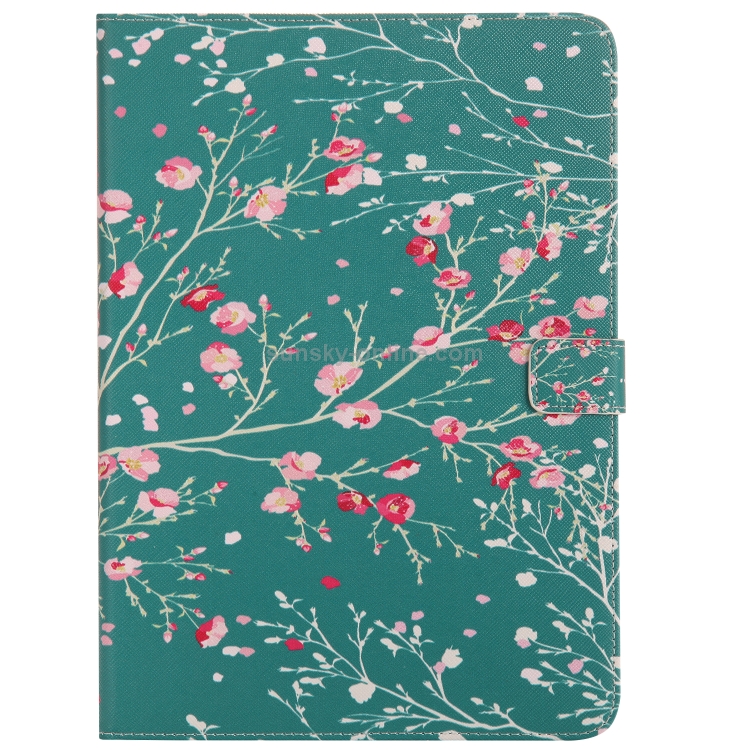 Colored Drawing Pattern Horizontal Flip PU Leather Case with Holder & Card Slots & Wallet & Sleep / Wake-up Function(Apricot Tree) Colored Drawing Pattern Horizontal Flip PU Leather Case with Holder & Card Slots & Wallet & Sleep / Wake-up Function(Apricot Tree)