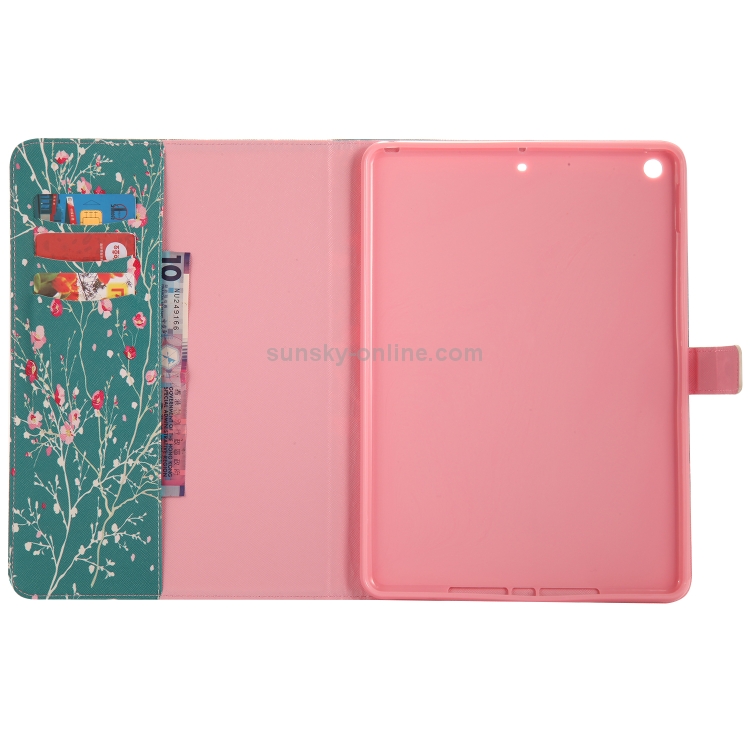 Colored Drawing Pattern Horizontal Flip PU Leather Case with Holder & Card Slots & Wallet & Sleep / Wake-up Function(Apricot Tree) Colored Drawing Pattern Horizontal Flip PU Leather Case with Holder & Card Slots & Wallet & Sleep / Wake-up Function(Apricot Tree)