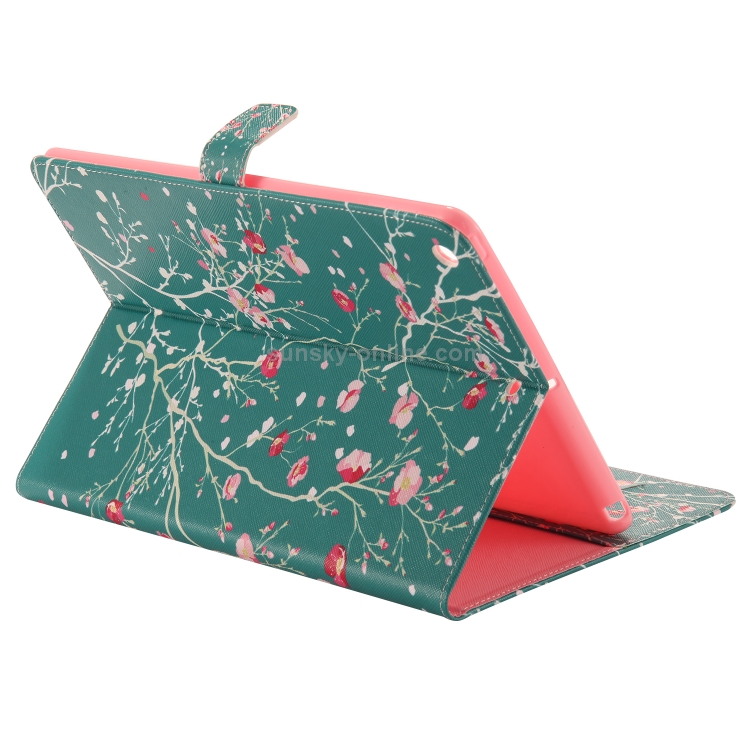 Colored Drawing Pattern Horizontal Flip PU Leather Case with Holder & Card Slots & Wallet & Sleep / Wake-up Function(Apricot Tree) Colored Drawing Pattern Horizontal Flip PU Leather Case with Holder & Card Slots & Wallet & Sleep / Wake-up Function(Apricot Tree)