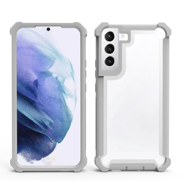 For Samsung Galaxy S22+ 5G Double-Sided Full Coverage TPU + Acrylic Phone Case(Grey) For Samsung Galaxy S22+ 5G Double-Sided Full Coverage TPU + Acrylic Phone Case(Grey)