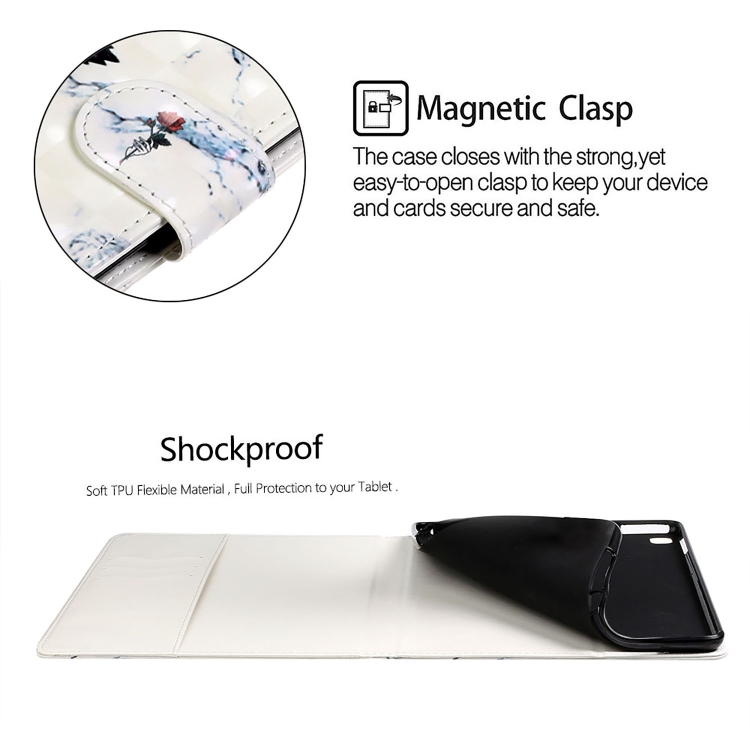 For iPad 10.5 / 10.2 Colored Drawing Horizontal Flip Leather with Holder & Card Slot & Wallet Sleep / Wake-up Function(Marble Rose) For iPad 10.5 / 10.2 Colored Drawing Horizontal Flip Leather with Holder & Card Slot & Wallet Sleep / Wake-up Function(Marble Rose)