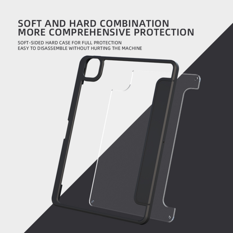 For iPad mini 6 / mini 2024 Magnetic Split Leather Smart Tablet Case(Black) For iPad mini 6 / mini 2024 Magnetic Split Leather Smart Tablet Case(Black)