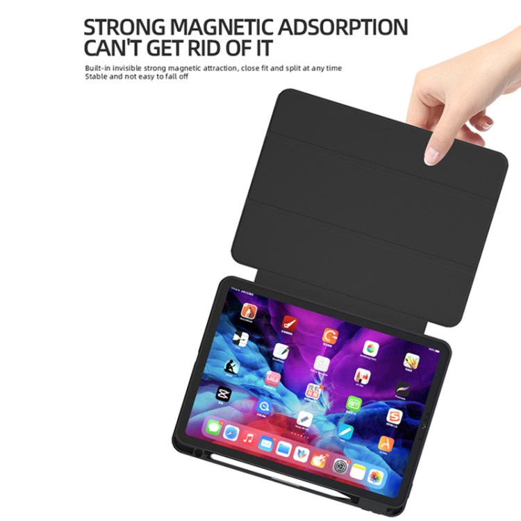 Magnetic Split Leather Smart Tablet Case For iPad 9.7 2017 / 2018(Black) Magnetic Split Leather Smart Tablet Case For iPad 9.7 2017 / 2018(Black)