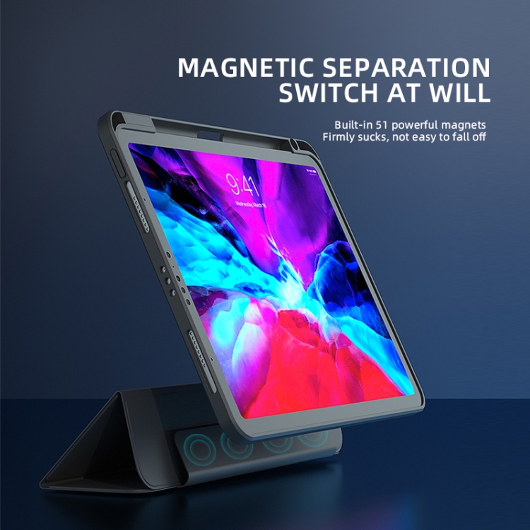 Magnetic Split Leather Smart Tablet Case For iPad 9.7 2017 / 2018(Black) Magnetic Split Leather Smart Tablet Case For iPad 9.7 2017 / 2018(Black)