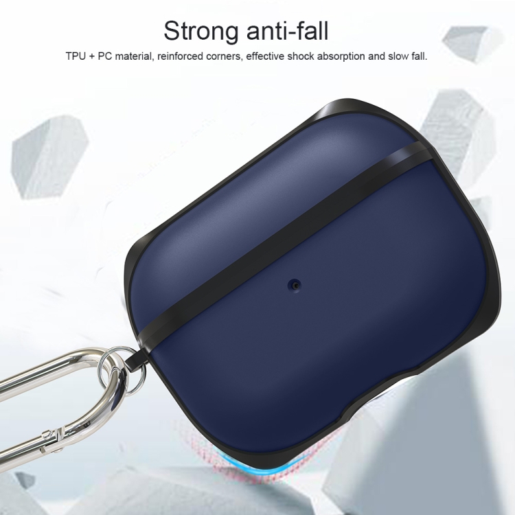 APC002 For AirPods Pro PC + TPU Earphone Protective Case with Hook(Black + Yellow) APC002 For AirPods Pro PC + TPU Earphone Protective Case with Hook(Black + Yellow)