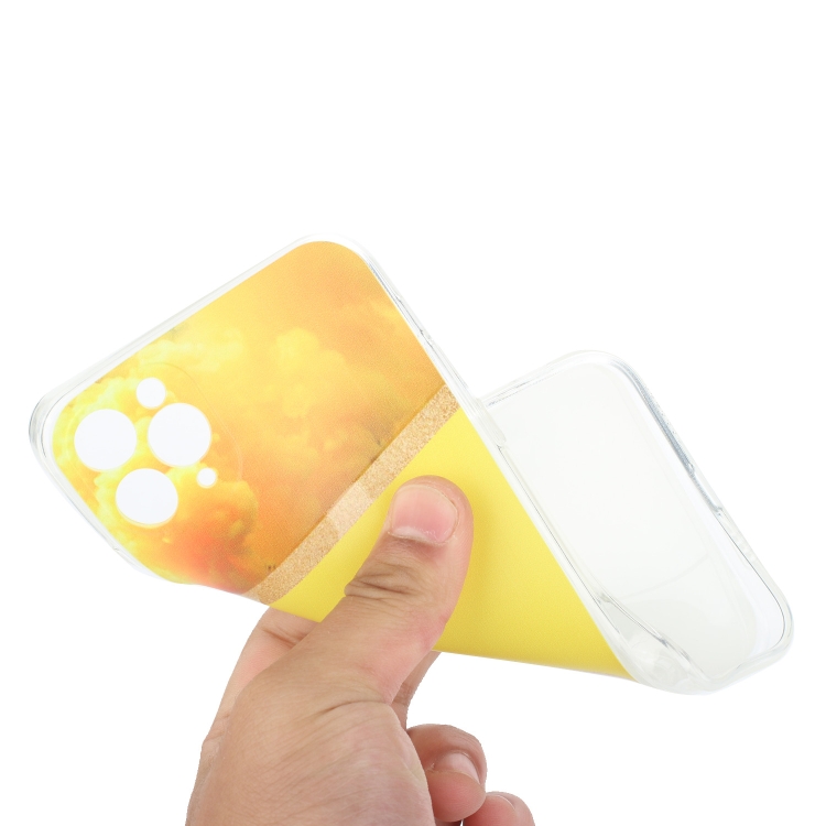 For iPhone 11 Pro Stitching Marble TPU Phone Case (Yellow) For iPhone 11 Pro Stitching Marble TPU Phone Case (Yellow)