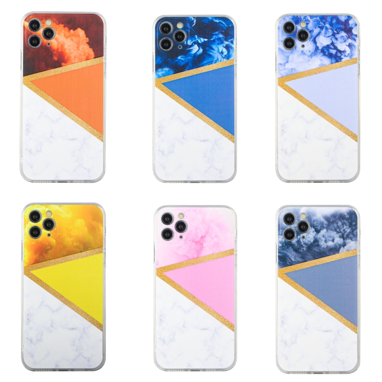 For iPhone 11 Pro Stitching Marble TPU Phone Case (Yellow) For iPhone 11 Pro Stitching Marble TPU Phone Case (Yellow)