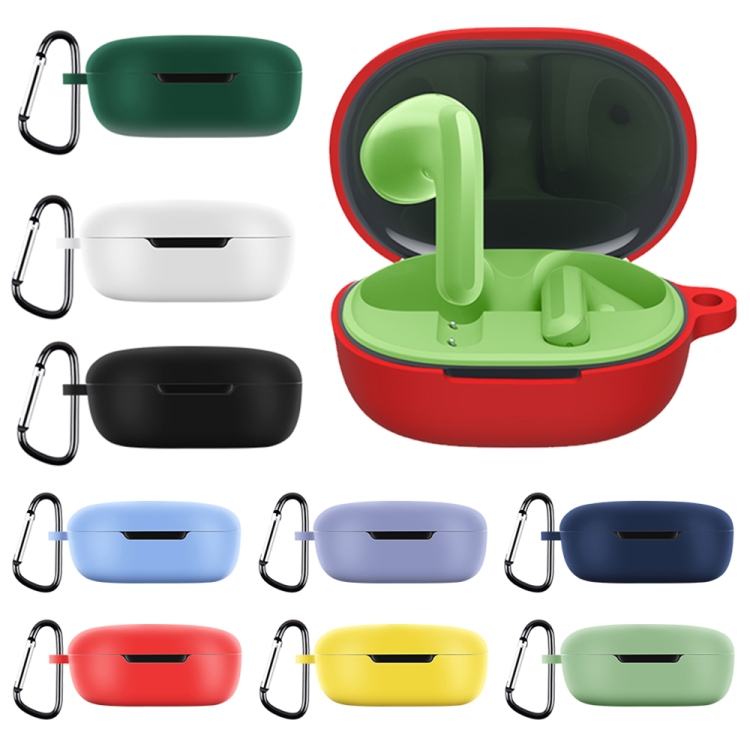 For Xiaomi Redmi Buds 4 Lite Silicone Earphone Protective Case with Hook  (Midnight Green)