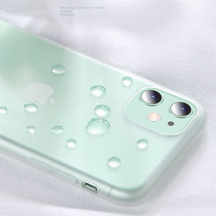 For iPhone 11 X-level Starsand Series Anti-fingerprint All-inclusive Case(Transparent Green) - 5