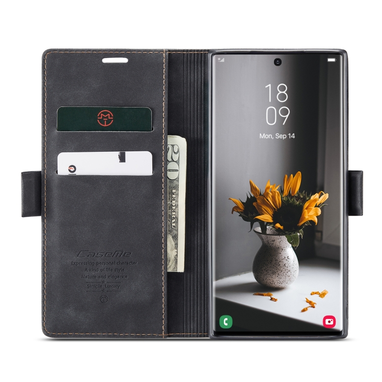 For Samsung Galaxy S22 Ultra 5G CaseMe 013 Multifunctional Leather Phone Case(Black) For Samsung Galaxy S22 Ultra 5G CaseMe 013 Multifunctional Leather Phone Case(Black)