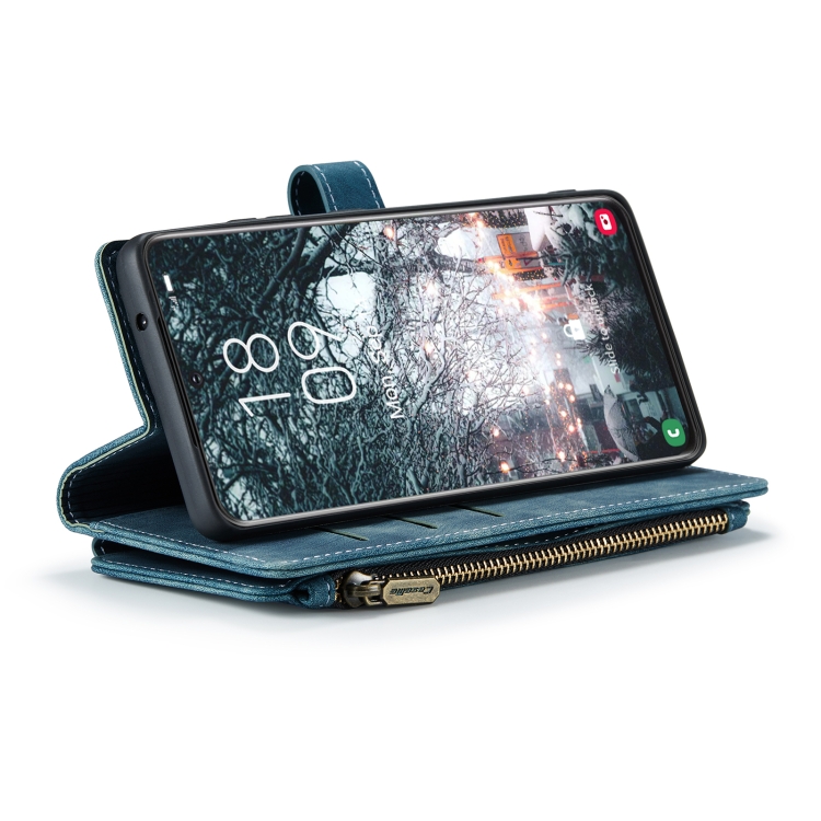 For Samsung Galaxy S22 5G CaseMe C30 Multifunctional Phone Leather Case with Holder & Card Slot & Wallet(Blue) For Samsung Galaxy S22 5G CaseMe C30 Multifunctional Phone Leather Case with Holder & Card Slot & Wallet(Blue)
