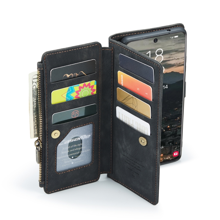 For Samsung Galaxy S22+ 5G CaseMe C30 Multifunctional Phone Leather Case with Holder & Card Slot & Wallet(Black) For Samsung Galaxy S22+ 5G CaseMe C30 Multifunctional Phone Leather Case with Holder & Card Slot & Wallet(Black)