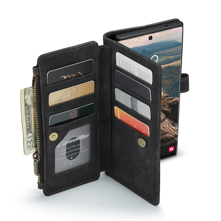 For Samsung Galaxy S22 Ultra 5G CaseMe C30 Multifunctional Phone Leather Case with Holder & Card Slot & Wallet(Black) For Samsung Galaxy S22 Ultra 5G CaseMe C30 Multifunctional Phone Leather Case with Holder & Card Slot & Wallet(Black)