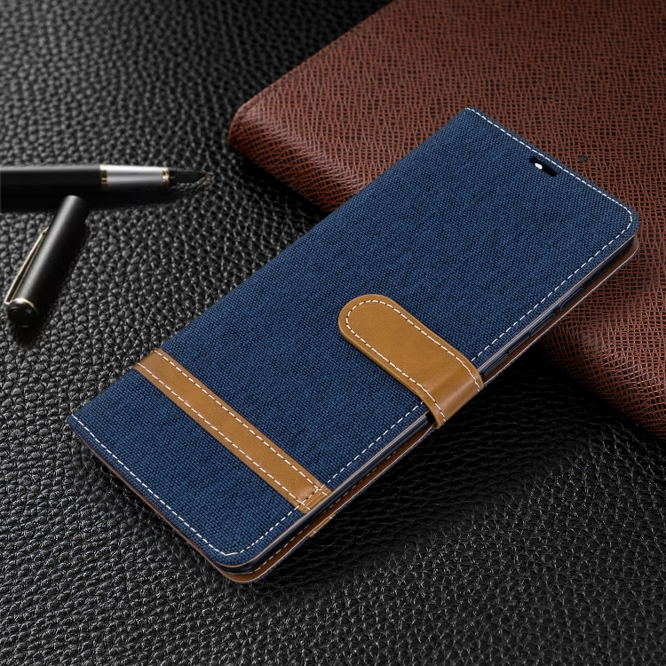 For Galaxy A71 Color Matching Denim Texture Horizontal Flip PU Leather Case with Holder & Card Slots & Wallet & Lanyard(Dark Blue) For Galaxy A71 Color Matching Denim Texture Horizontal Flip PU Leather Case with Holder & Card Slots & Wallet & Lanyard(Dark Blue)