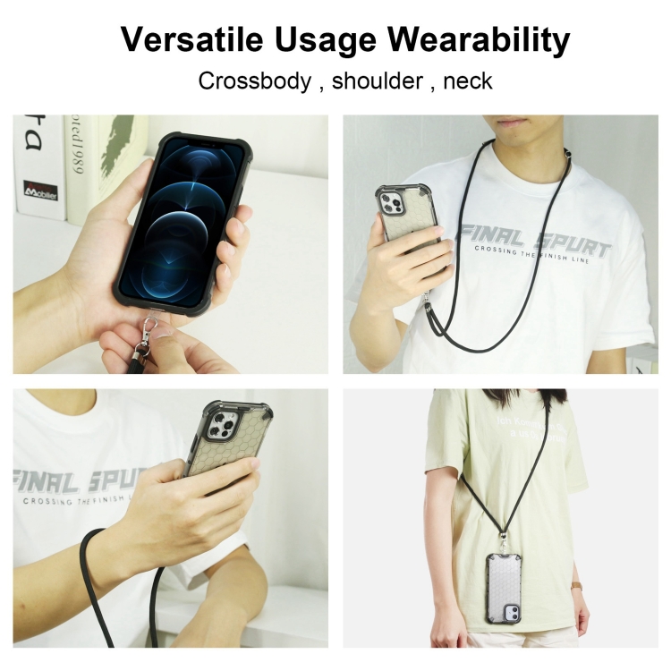 Adjustable Detachable Neck Lanyard for All Phones Case(Black) Adjustable Detachable Neck Lanyard for All Phones Case(Black)